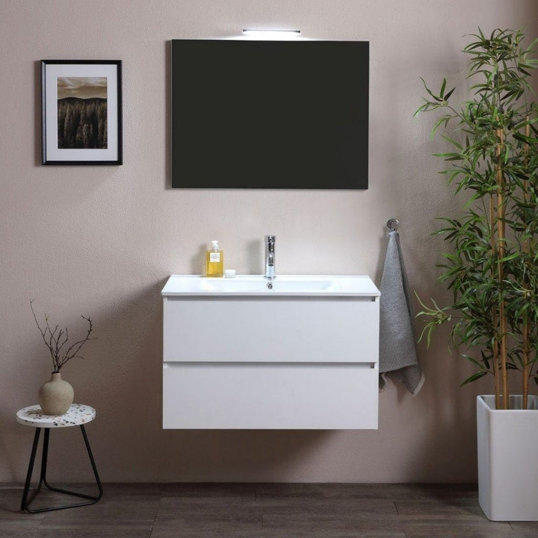 Mobiletti con lavabo Bianco