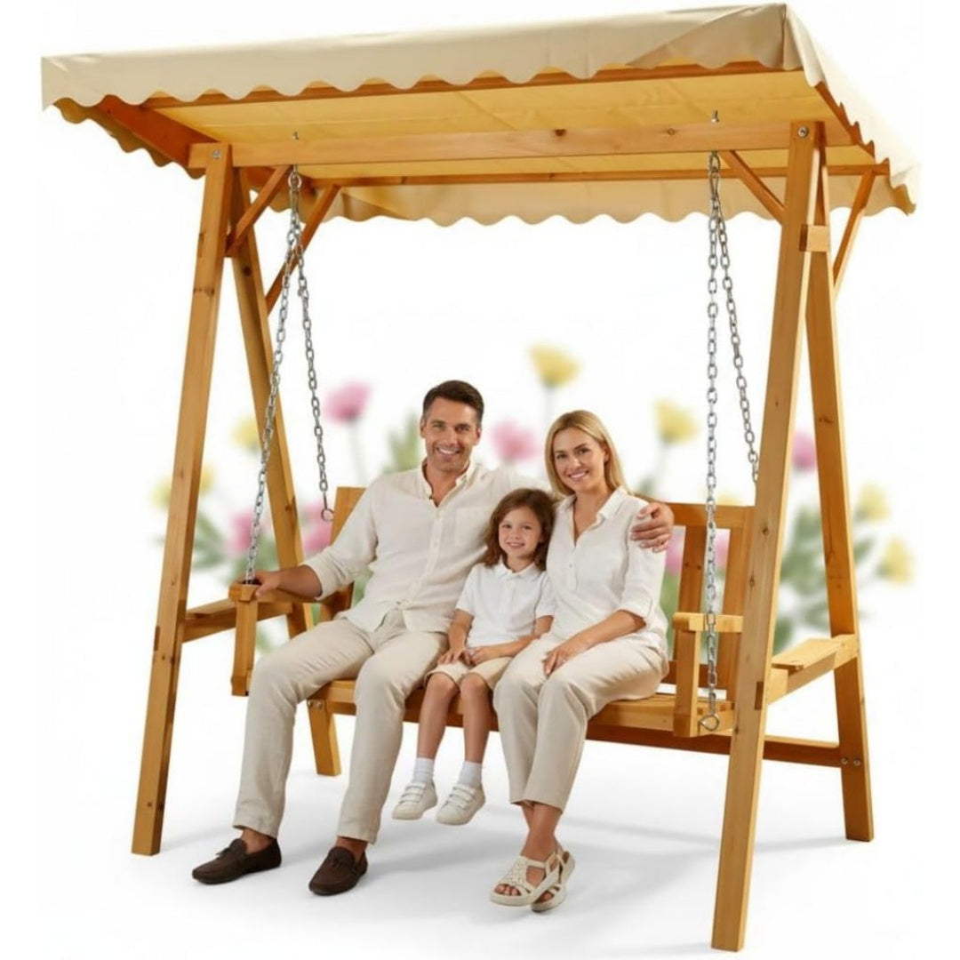 Dondoli per portico in Legno Beige