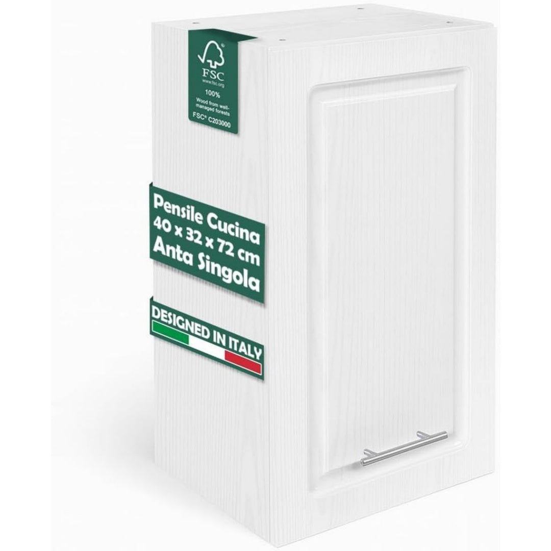 Mobili a muro in Legno Bianco