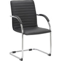 Metallo Sedie per sala d'attesa Nero Ergonomico