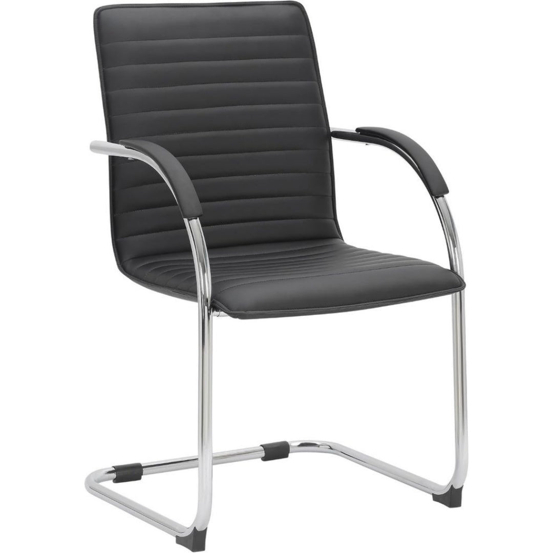 Metallo Sedie per sala d'attesa Nero Ergonomico
