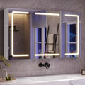 Armadietti a specchio Blu Con LED