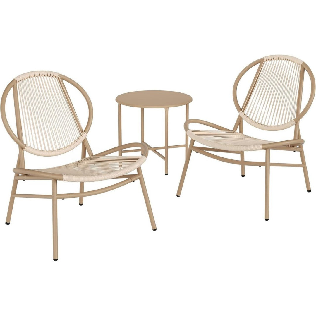 Set bistro Marrone Ergonomico