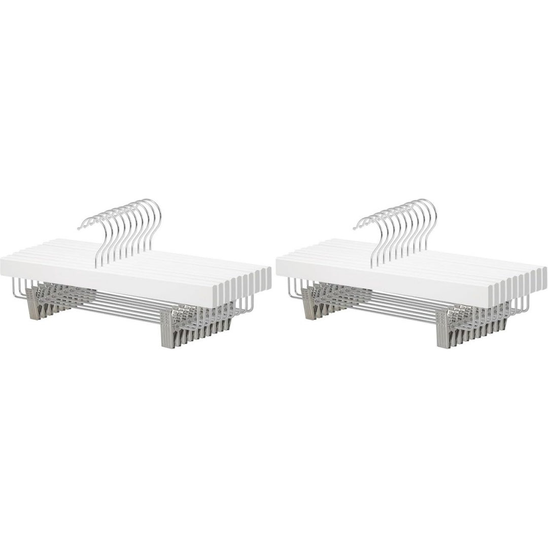 Legno Appendiabiti Bianco Robusto